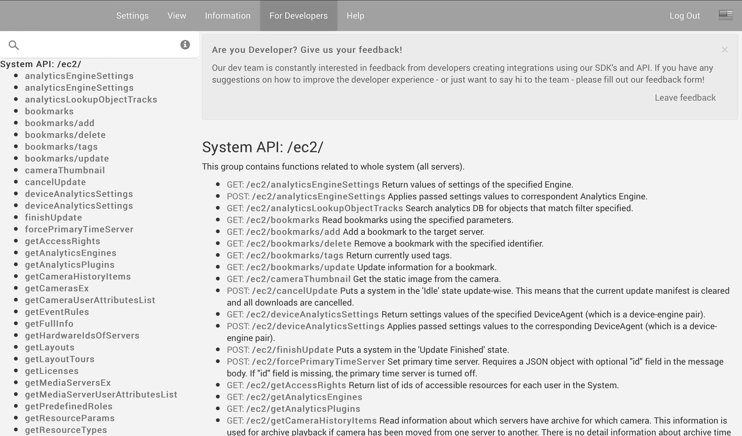 HTTP REST API – Network Optix